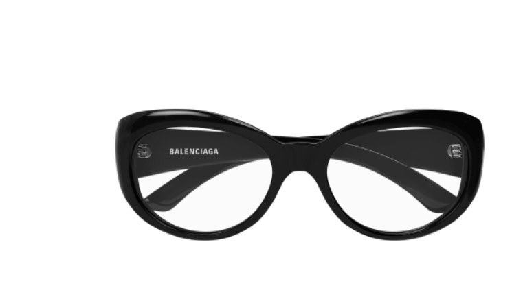 Balenciaga BB0268O 001 Black Cat Eye Women's Eyeglasses