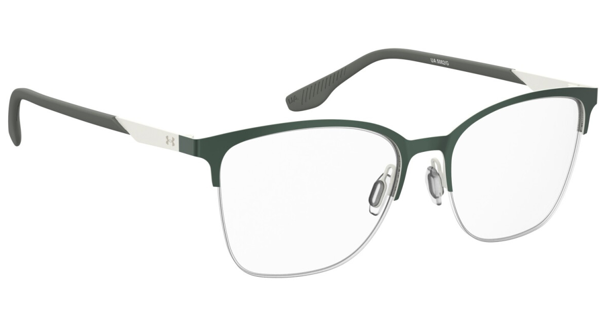 Under Armour UA 5082/G PZ4 Green White Rectangular Women's Eyeglasses