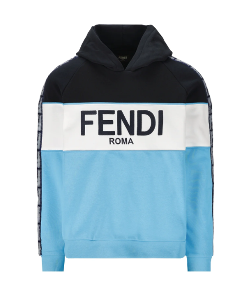 Fendi Cotton Multicolored Men's Hooded Hoddie FAF661AN5W F1KRV