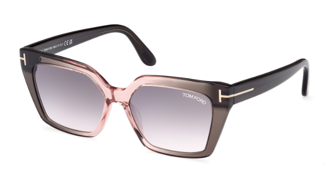 Tom Ford WINONA FT1030 20G Grey-Grey/Brown Gradient/Mirrored Women's Sunglasses