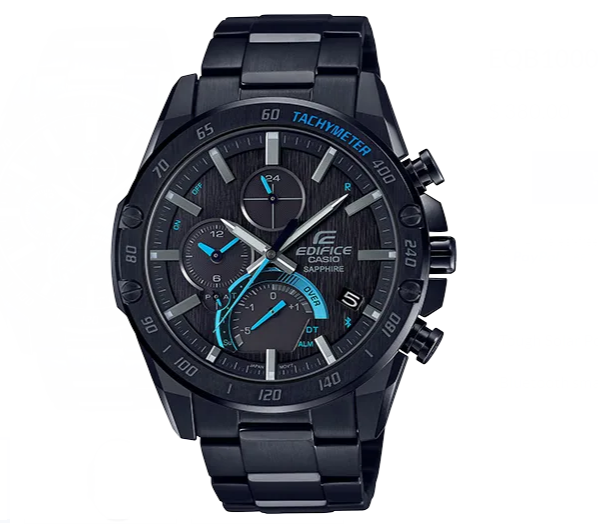 Casio Edifice Stainless Steel Chronograph Black Dial Men's EQB1000XDC-1A