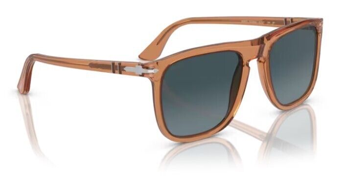 Persol 0PO3336S 1213S3 Transparent Brown / Blue Oval Shaped Women's Sunglasses