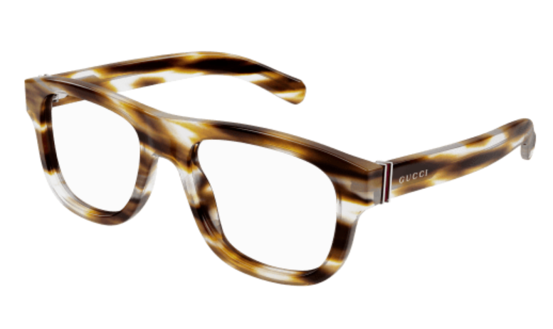 Gucci GG1509O 003 Havana Square Men's Eyeglasses