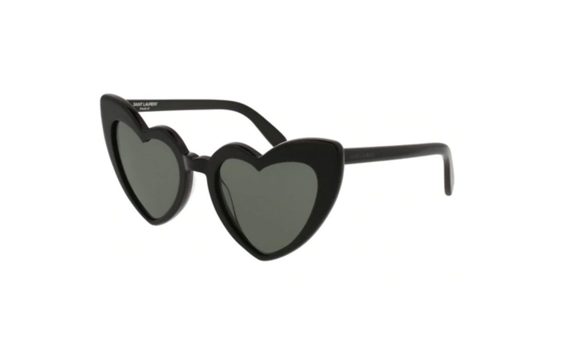 Saint Laurent SL 181 LOULOU 001 Black Round Oval Women's Sunglasses