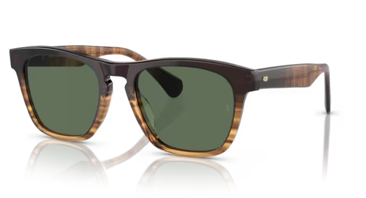 Oliver Peoples OV5555SU R-3 13929A Cortado/Green Polarized 51mm Men's Sunglasses