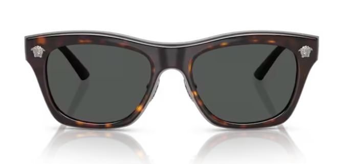 Versace 0VE2272 108 87 Havana/Dark grey Rectangle Men's Sunglasses