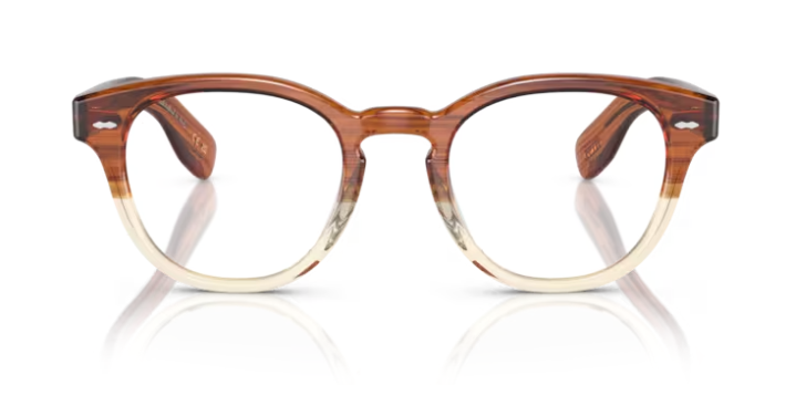 Oliver Peoples 0OV5413U Cary Grant 1785 Amber VSB Round Men's Eyeglasses