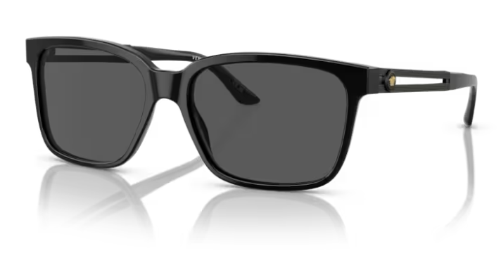 Versace 0VE4307 533287 Black/Dark Grey Square Men's Sunglasses