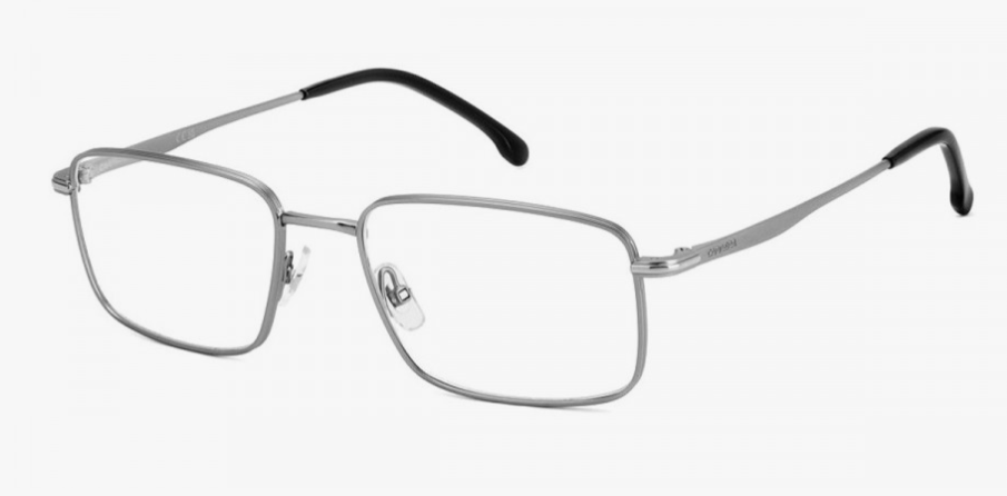 Carrera 343 SVK Matte Ruthenium Black Rectangular Men's Eyeglasses