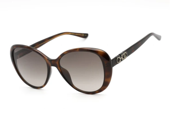 Jimmy Choo AMIRA/G/S 0086/HA Havana/Brown Gradient Cat Eye Women's Sunglasses