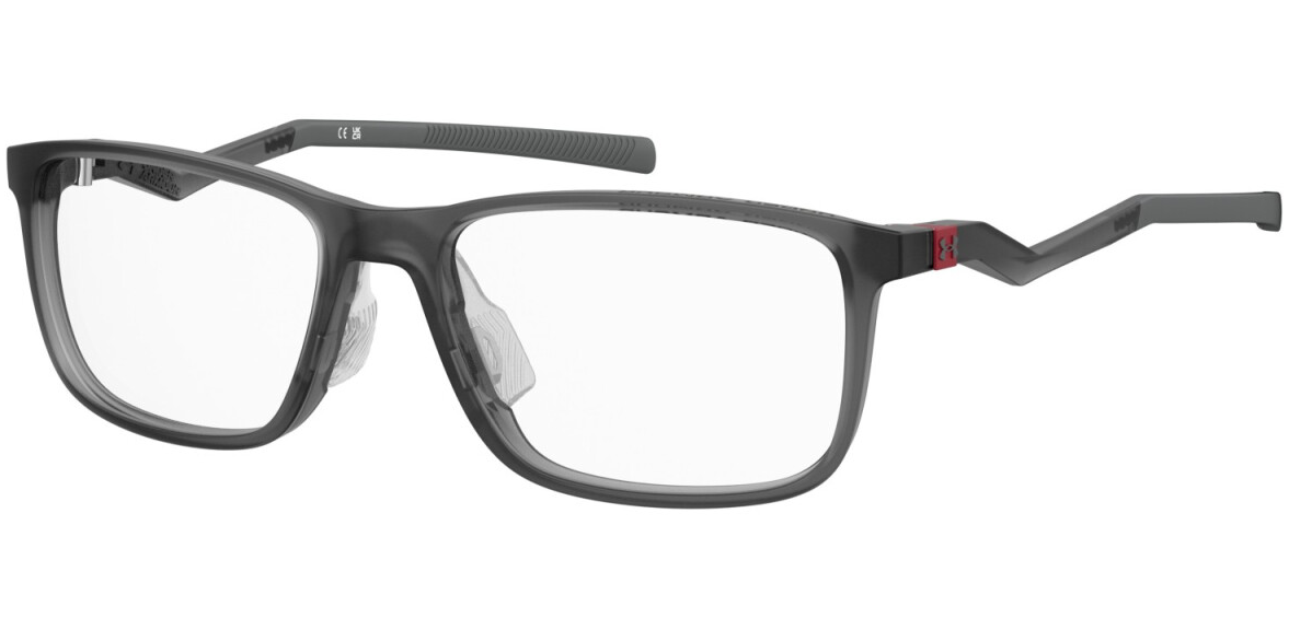 Under Armour UA 5085/G  268 Grey Red Rectangular Men's Eyeglasses