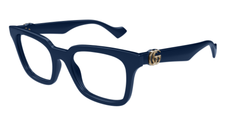 Gucci GG1728O 003 Blue Square Cat Eye Women's Eyeglasses