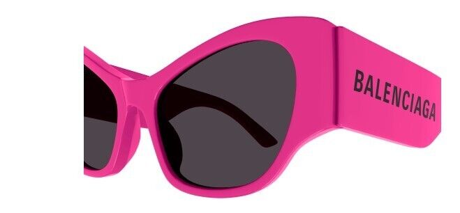 Balenciaga BB0259S 004 Fuchsia/Grey Cat-Eye Women's Sunglasses