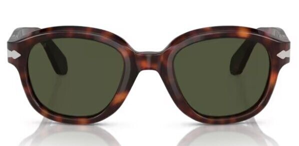 Persol 0PO0060S 24/31 Havana/Green Soft Square 50mm Women's Sunglasses