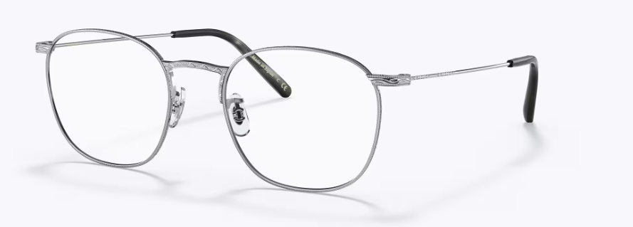 Oliver Peoples Goldsen OV1285T 5036 Silver Round Men's Eyeglasses