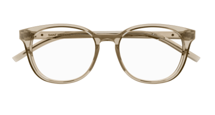 Saint Laurent SL M111/F 004 Beige Soft Square Women's Eyeglasses