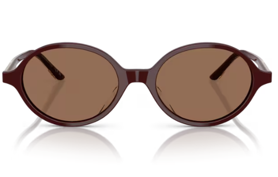 Oliver Peoples 0OV5574SU 2000c 178973 Burgundy Brown Oval Women's Sunglasses