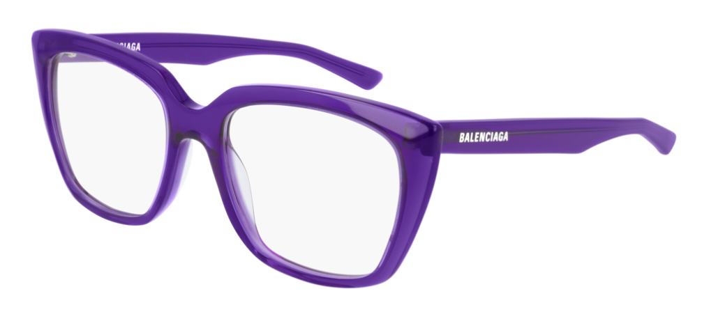 Balenciaga BB 0062O 003 Violet Cat Eye Women's Eyeglasses