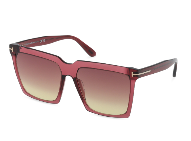 Tom Ford FT0764 Sabrina-02 69T Shiny Pink/Pink Gradient Women's Sunglasses