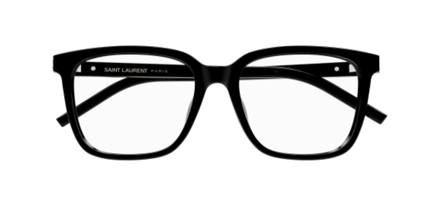 Saint Laurent SL M142/F-001 Black Small Soft Rectangle Women's Eyeglasses