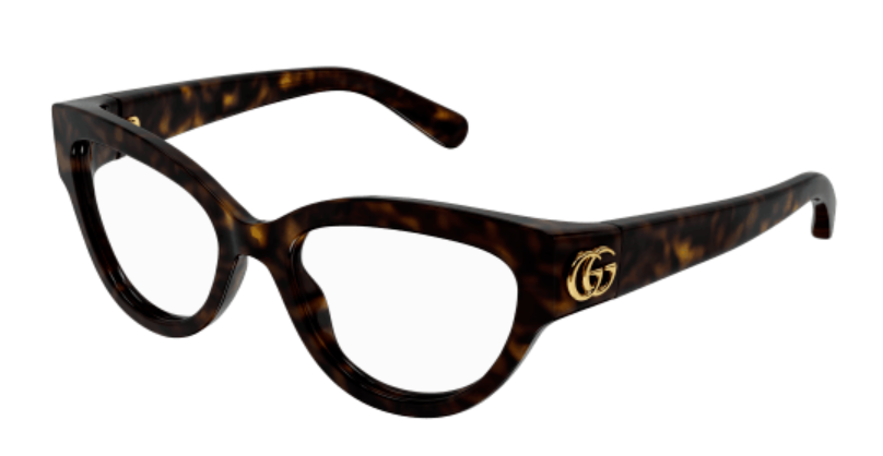 Gucci GG1598O 002 Black Cat Eye Women Eyeglasses