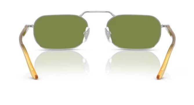 Persol 0PO1020S 518/4E Silver-Miele /Green Light Oval Shape Unisex Sunglasses