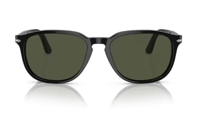 Persol 0PO3019S 95/31 Black/Green Square Shaped 55mm Men's Sunglasses