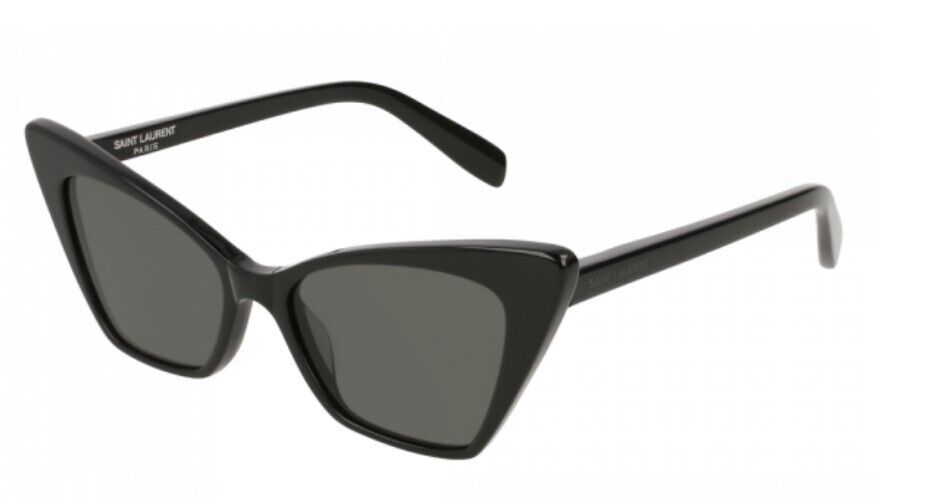 Saint Laurent SL 244 VICTOIRE -001 Black/Grey Cat-Eye Women's Sunglasses