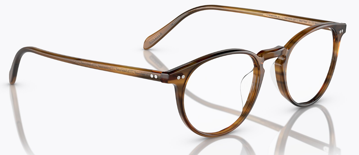 Oliver Peoples Riley R OV5004 1011 Raintree Brown Round Men's Eyeglasses