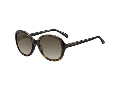 Givenchy GV 7124/S YWP/HA Havana/Brown Oval Women's Sunglasses