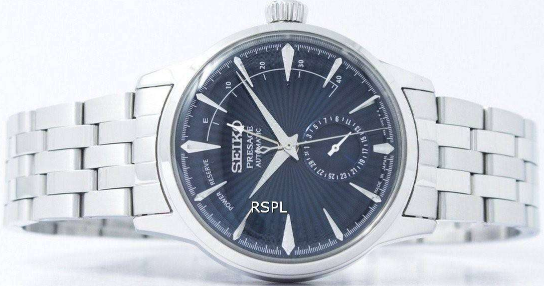 Seiko Essential Presage Cocktail Multi-hand Automatic Blue Dial Watch SSA347J1