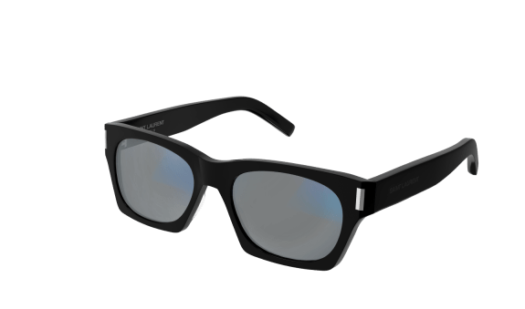 Saint Laurent SL 402 013 Black/Grey Squared Men's Sunglasses