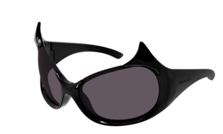 Balenciaga BB0284S 001 Black/Grey Cat Eye Women's Sunglasses