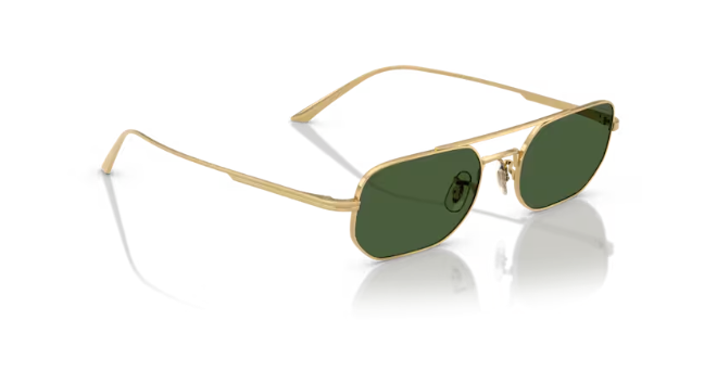 Oliver Peoples 0OV1351S 1989c 533271 Gold Vibrant Green Men's Sunglasses