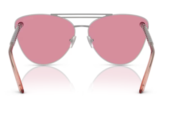 Versace 0VE2267 10007V Silver/Pink Mirror White Cat-Eyed Women's Sunglasses