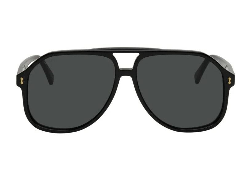 Gucci GG1042S 001 Black/Black Gray  Unisex Sunglasses