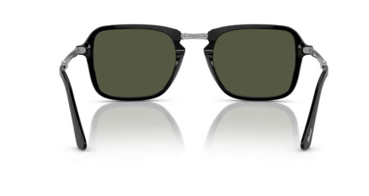 Persol 0PO3330S 95/31 Black/Green Rectangular 54mm Men's Sunglasses