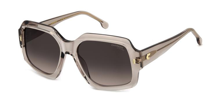 Carrera 3045/S 80S/FWM/Nude/Brown Shaded Square Women's Sunglasses