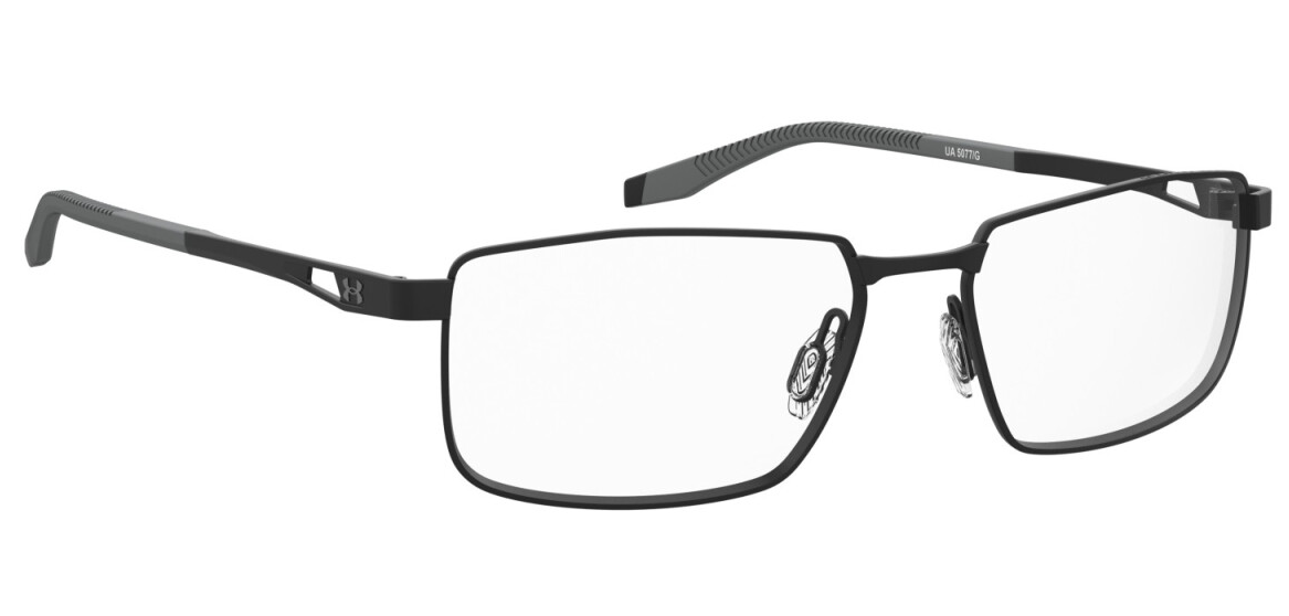 Under Armour UA 5077/G 003 Matte Black Titanium Rectangular Men's Eyeglasses