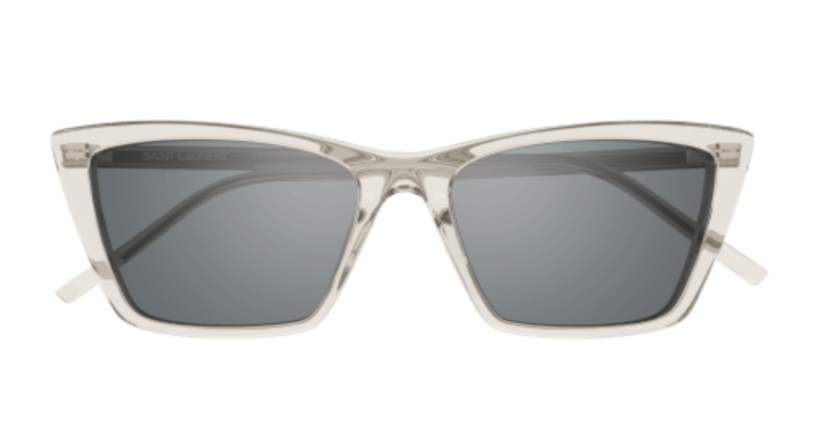 Saint Laurent SL 737 MICA THIN 004 Beige/Silver Cat Eye Women's Sunglasses