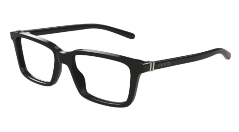 Gucci GG1672O 008 Green Rectangle Men's Eyeglasses