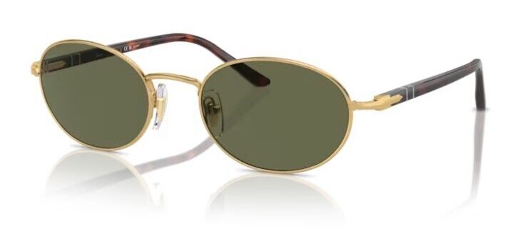 Persol 0PO1018S 515/58 Gold/Green Polarized Oval Shaped 55 mm Women's Sunglasses