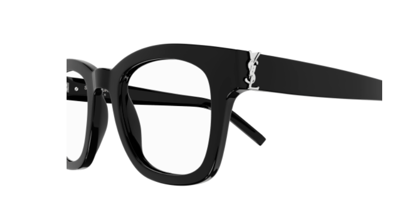 Saint Laurent SL M124 OPT 001 Black Square Men's Eyeglasses