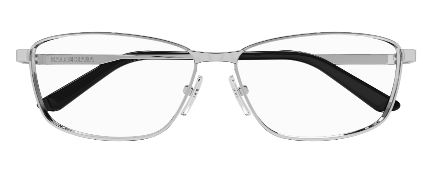 Balenciaga BB0283O 003 Gunmetal Squared Men's Eyeglasses