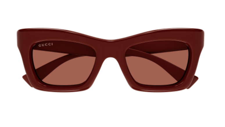 Gucci GG1773S 003 Burgundy/Brown Cat Eye Women's Sunglasses