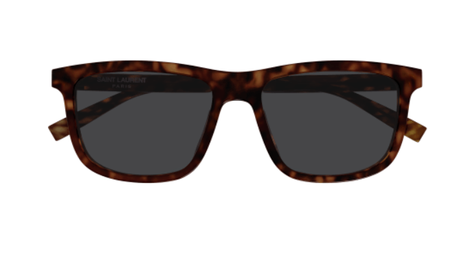 Saint Laurent SL 501 002 Havana/Smoke Square Men's Sunglasses