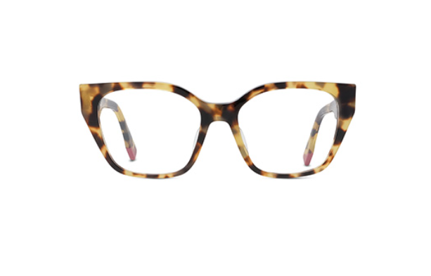 FENDI Way FE50001I 055 Havana Square Women's Eyeglasses