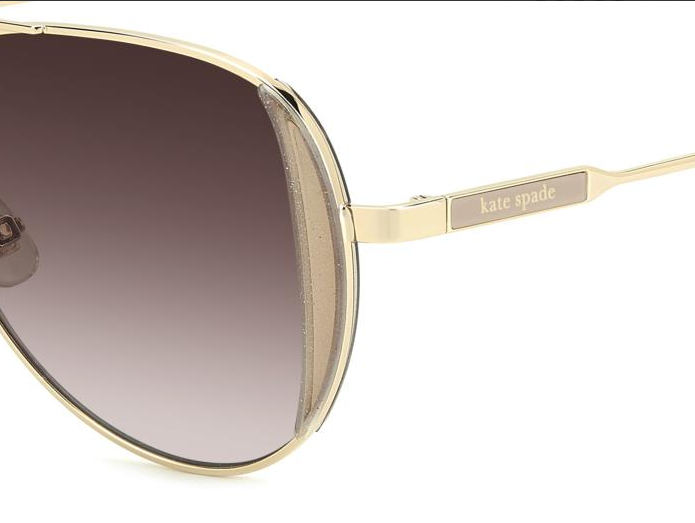 Kate Spade NAVY G/S 4S4 Gold Oval Women's Sunglasses