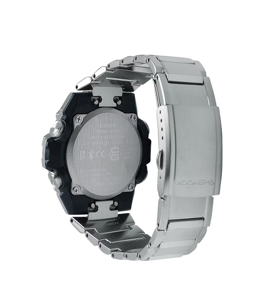 Casio G Shock G Steel GST B400 Series Silver Round Dial Men's Watch GSTB400D-1A