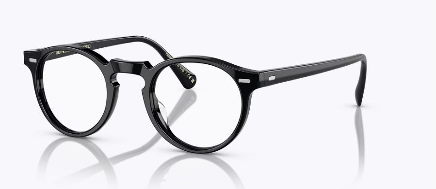 Oliver Peoples Gregory Peck OV5186A 1005 Black Round Men's Eyeglasses